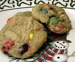 Cream Cheese M and M’s Cookies Recipe