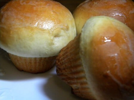 golden homemade dinner rolls