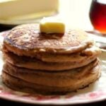 Whole wheat pancakes recipe is so easy! My kids love these. From RestlessChipotle.com