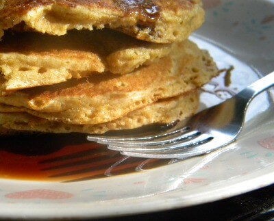 light whole grain pancakes are a healthy breakfast