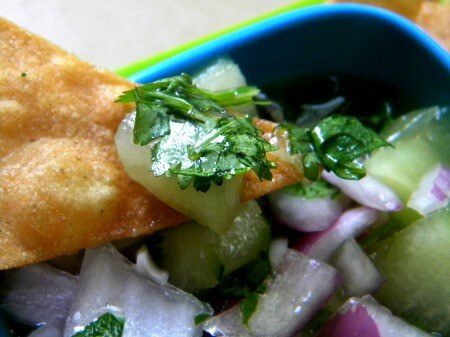 honey dew salsa is best when you use honeydew in season and very ripe|restlesschipotle.com