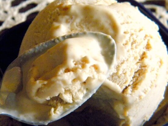 spoonful of peanut butter ice cream