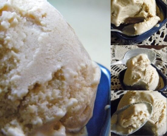 peanut butter ice cream collage