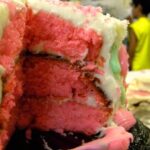 triple layer pink velvet cake
