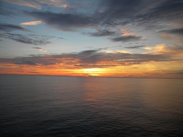 sunset in the gulf of mexico