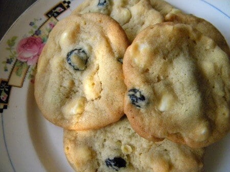 blueberry white chocolate cookies are delicious|reslesschipotle.com