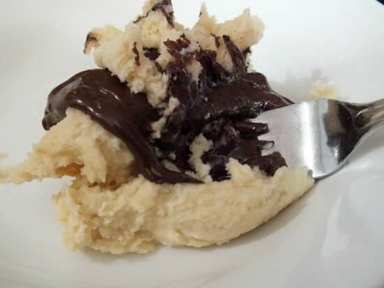 making chocolate dough chocolate dough