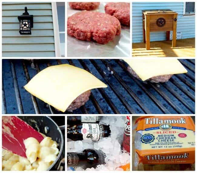 Cookout collage - part of a sponsored post for Tillamook cheese - advertising