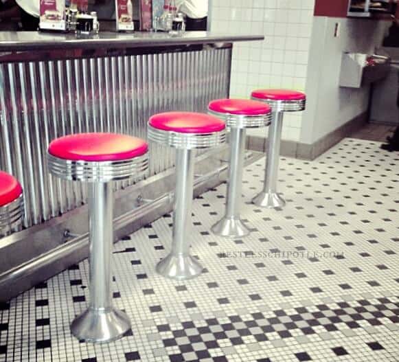 twirly chrome stools|restlesschipotle.com