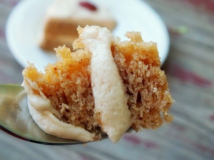 spice cake is with maple cream cheese frosting|restlesschipotle.com