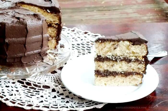 vanilla layer cake slice|restlesschipotle.com