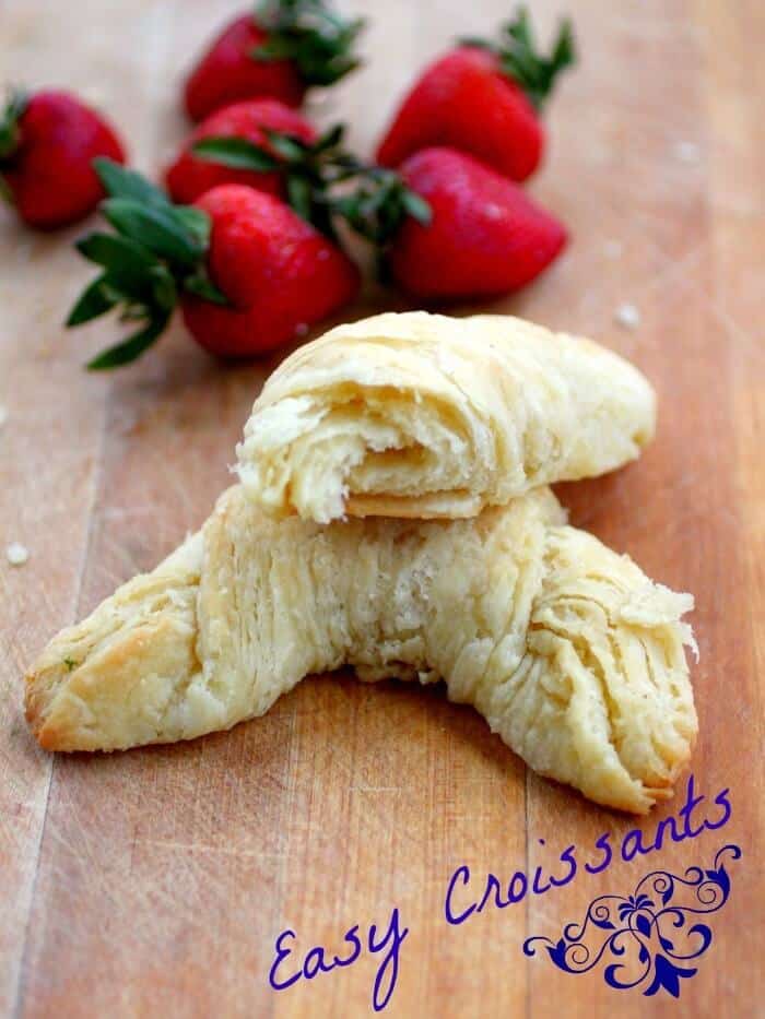 easy croissants in time for breakfast
