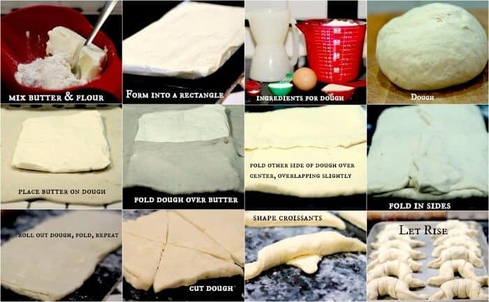 easy croissant steps