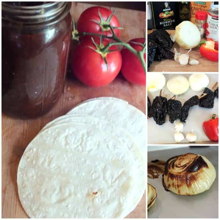 ingredients for homemade enchilada sauce