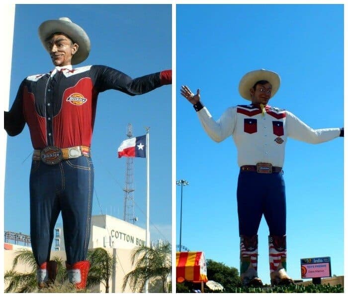 Big Tex then and now.|restlesschipotle.com