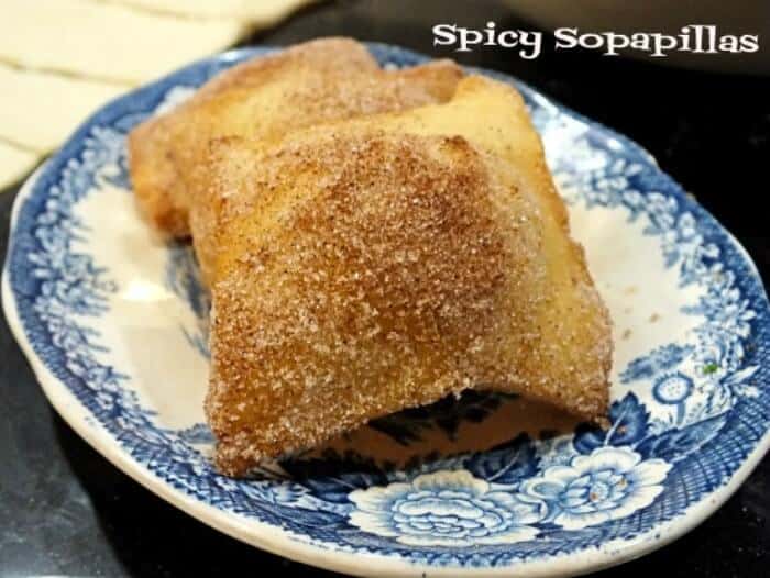 spicy, cinnamon and sugar dusted sopapillas are a classic Mexican Dessert|restlesschipotle.com