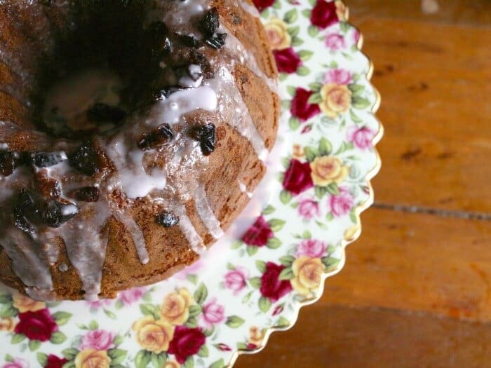 spicy prune bundt cake recipe is an easy snack with lots of health benefits! Restlesschipotle.com