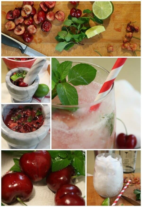 cherry mojito recipe is  light and refreshing for summer - restlesschipotle.com