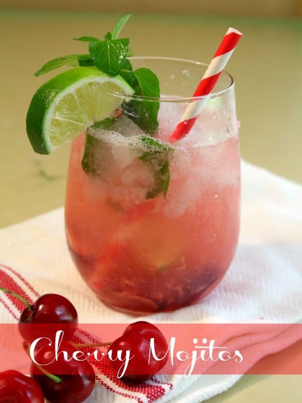 Cherry mojito recipe is light and refreshing for summer. So good! - restlesschipotle.com