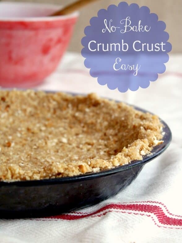 no bake crumb crust is an easy way to have pie without heating up the kitchen ! This versatile recipe has many suggested variations - restlesschipotle.com