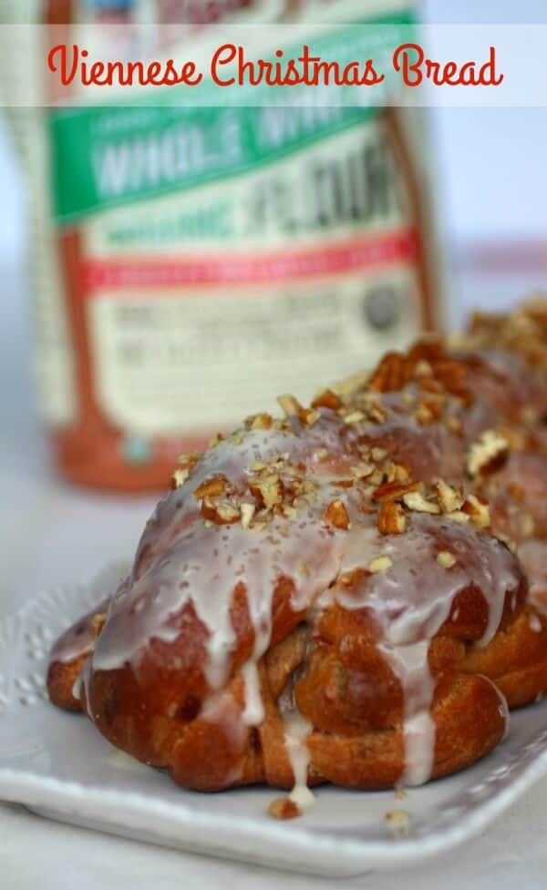 Viennese Christmas Bread recipe makes a beautiful, fruit filled sweet yeast bread with a vanilla orange flavor. From Restless Chipotle.com