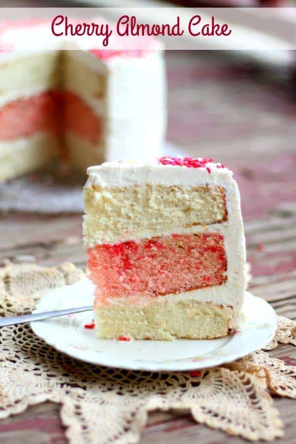 Cherry Vanilla Cake is perfect for Valentine's Day or any day you want to make special. It's easier than it looks and the white chocolate buttercream is dreamy.... From RestlessChipotle.com
