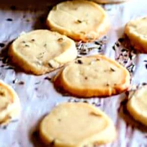 lavender shortbread cookies Ps