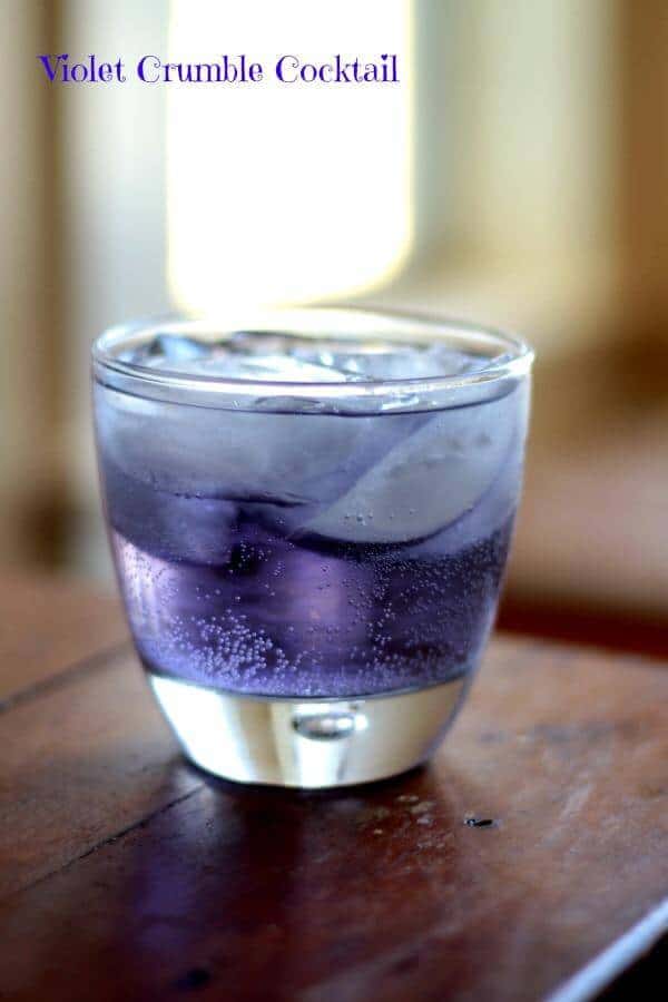 With the flavors of a Violet Crumble bar this pretty purple cocktail made with creme de violette is perfect for your next GNO! From RestlessChipotle.com
