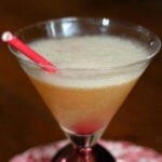 Commodore Cocktail with text overlay for Pinterest.