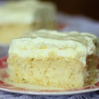 This luscious lemon cream cake is full of old fashioned flavor without the old fashioned work. From RestlessChipotle.com