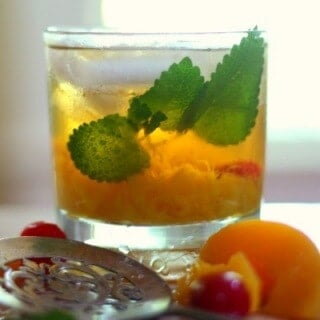Jacked up peach cocktail tastes like a southern summer day! From RestlessChipotle.com
