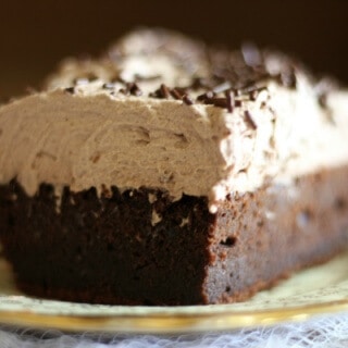 This is the best chocolate sheet cake recipe ever! From RestlessChipotle.com
