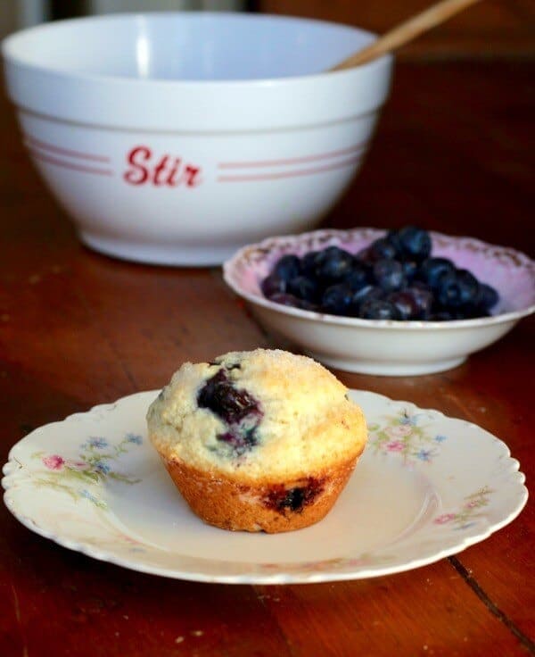 Buttermilk Blueberry Muffins are super easy to make and so moist! From RestlessChipotle.com