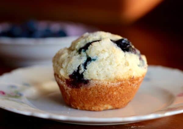 Easy buttermilk blueberry muffins are just right for lazy weekend breakfasts. From RestlessChipotle.com