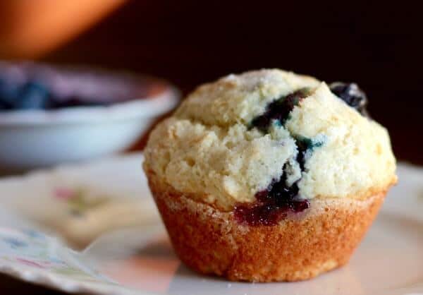 Buttermilk blueberry muffins are made from scratch - so yummy! from RestlessChipotle.com