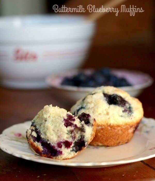 buttermilk blueberry muffins are super moist. from RestlessChipotle.com