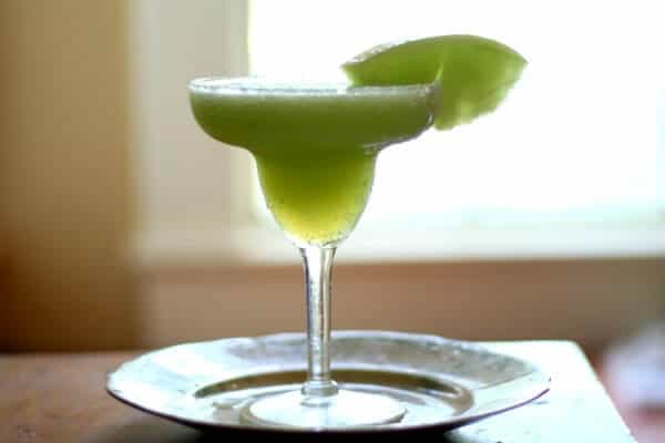 Frozen honeydew margarita feature image