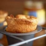 These easy cornmeal popovers have a crispy crust and a hollow inside to fill with your favorite things. Like honey. Or jam. From RestlessChipotle.com