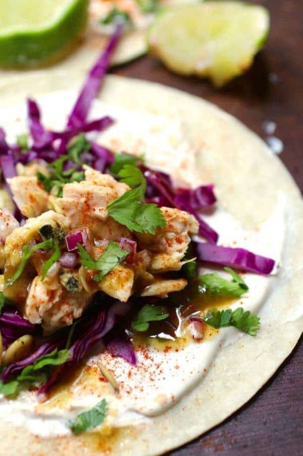 Easy tuna tacos are crunchy, spicy, and full of Tex-Mex flavor. From RestlessChipotle.com