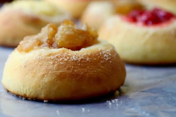 Fruit fillings in these easy homemade kolaches can be anything you like. From RestlessChipotle.com