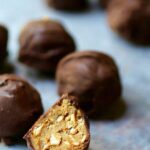 Peanut butter pretzel truffles recipe is easy to make. from RestlessChipotle.com