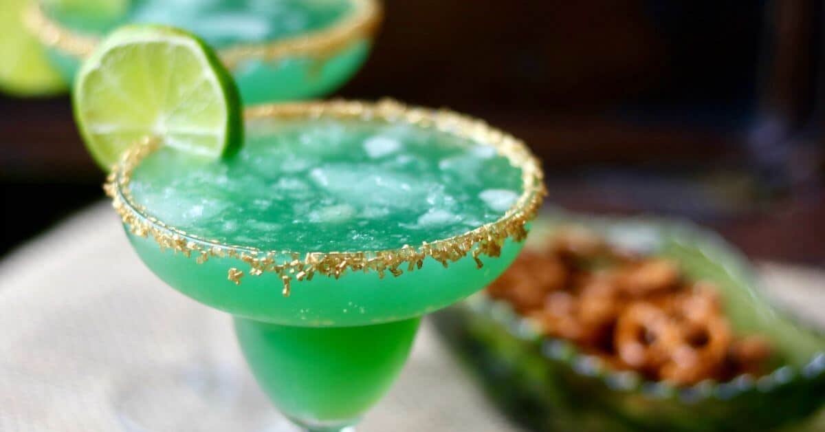 Irish Margarita Recipe Green Cocktail for St Patrick's Day Restless