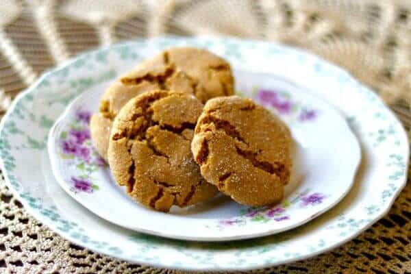 peanut butter molasses cookies