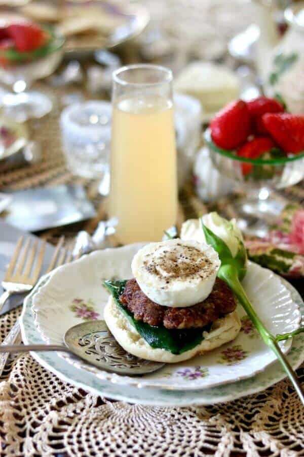 Tex Mex eggs benedict without the queso on top.