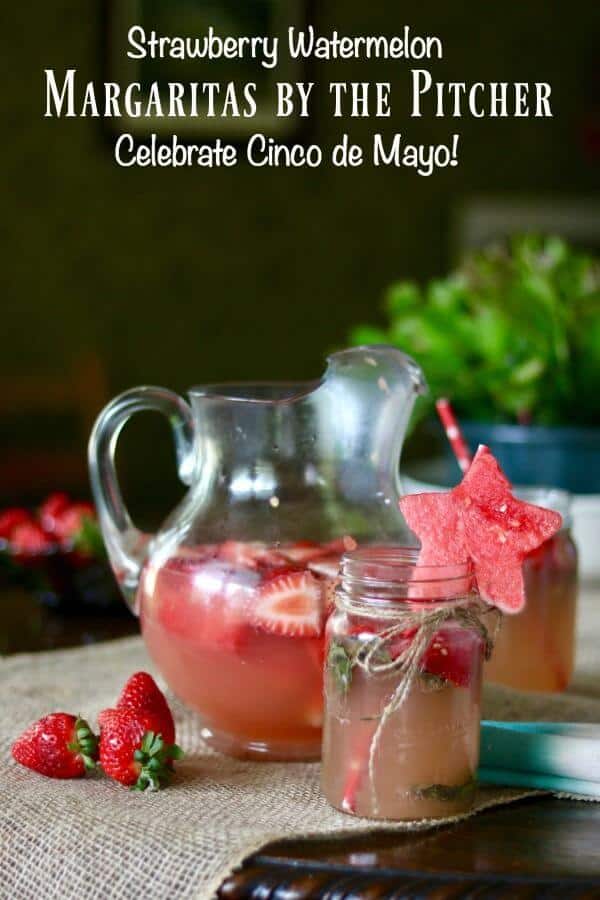 These fruity margaritas by the pitcher make entertaining for Cinco de Mayo SUPER easy! From restlesschipotle.com