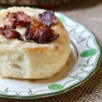 These bacon cinnamon rolls are deliciously different! From RestlessChipotle.com