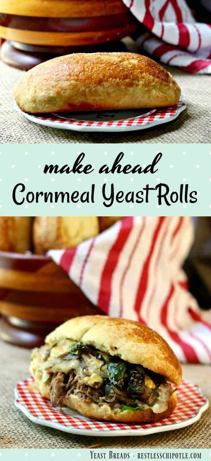 Buttery and lightly sweetened with honey, this cornmeal yeast rolls recipe makes the perfect sandwich rolls for all kinds of meat from bbq to grilled steak. From RestlessChipotle.com