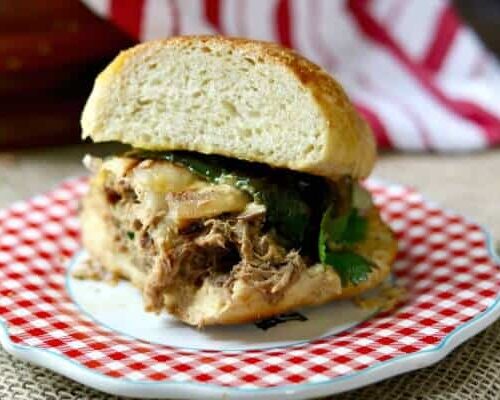 Easy, slow cooker steak sandwiches are the perfect slow cooker beef recipe for summer! From RestlessChipotle.com