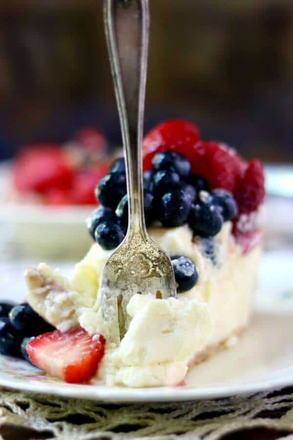 Plain cheesecake recipe is the best homemade cheesecake ever AND the perfect foundation for thousands of variations!Β Creamy, tangy, dense, and delicious! From RestlessChipotle.com