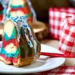 So pretty! Perfect for summer holidays, this tangy red white & blue bundt cake is sweet and delicious with a tunnel of cheesecake filling right through the center. From restlesschipotle.com